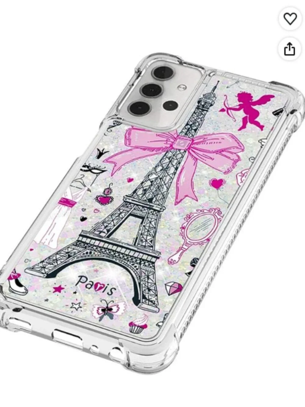 Eiffel Tower QuickSand A325G Galaxy Fashion Cell Phone Case Rubber ShockProof